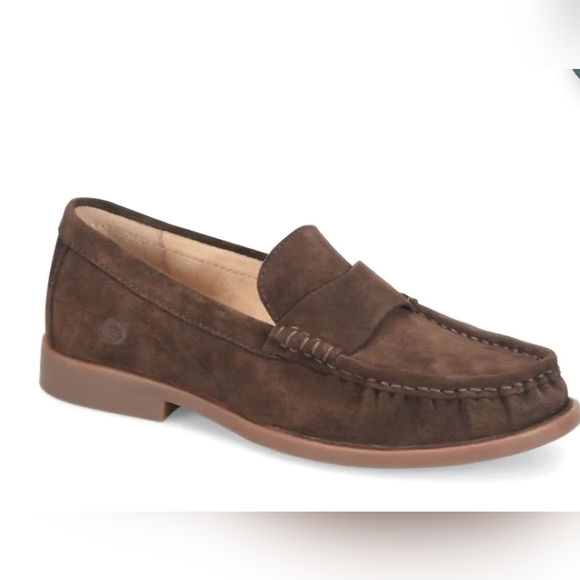 Born Shoes - Born Women's Maris Dark Brown Suede Leather Loafers. NWT Size 9.5